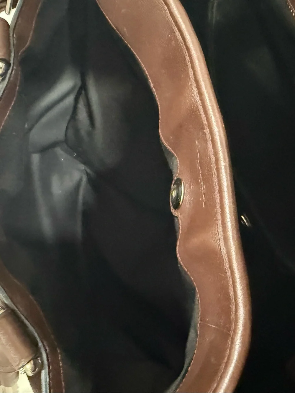 Coach leather Tote Bag in Dark Brown - Men’s Carryall 2 way straps.